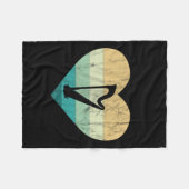 Ierland - Ik hou van Ierse harp Fleece Deken (Voorkant (Horizontaal))