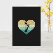 Ierland - Ik hou van Irish Harp Kaart (Gele Bloem)