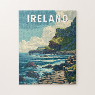 Ierland Illustratie Reizen Kunst Vintage Legpuzzel