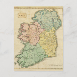 Ierland in 1810 briefkaart