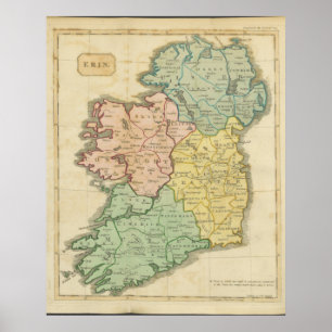 Ierland in 1810 poster