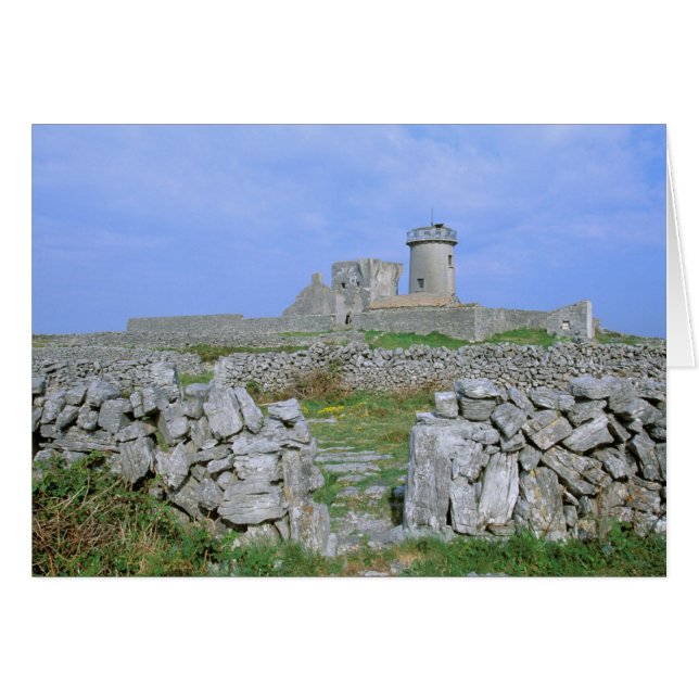 Ierland, Inishmore, Aran-eiland, Dun Aengus Fort (Voorkant Horizontaal)