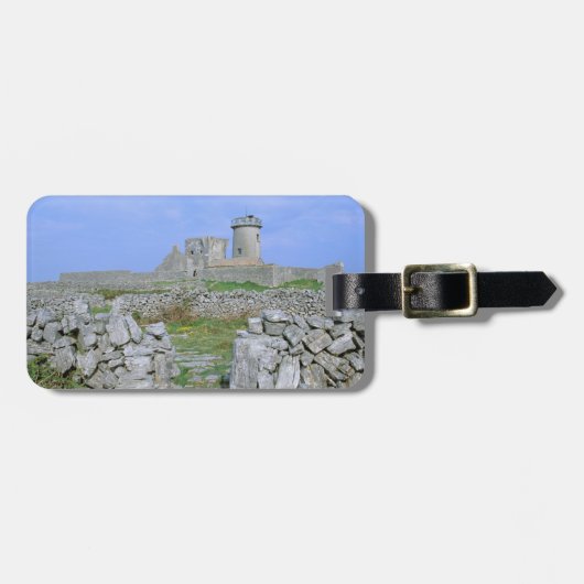Ierland, Inishmore, Aran-eiland, Dun Aengus Fort Bagagelabel (Voorkant horizontaal)