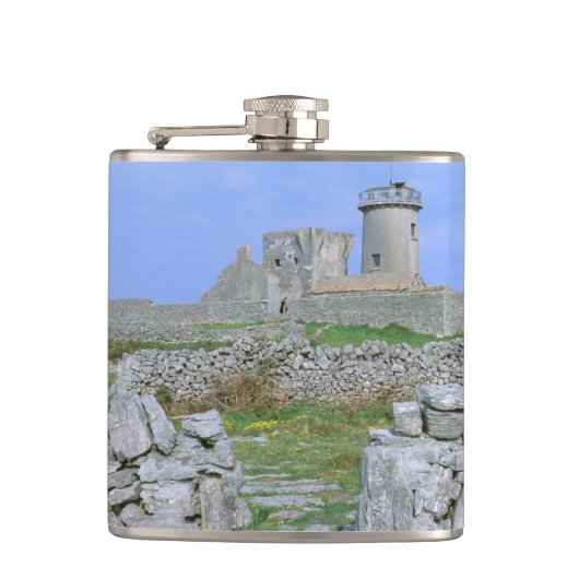 Ierland, Inishmore, Aran-eiland, Dun Aengus Fort Heupfles (Voorkant)