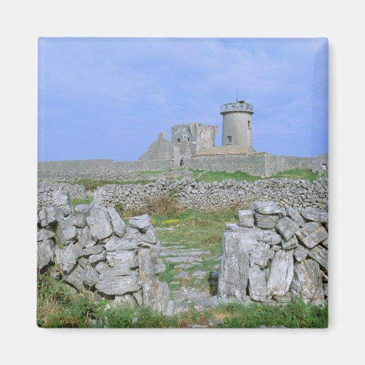 Ierland, Inishmore, Aran-eiland, Dun Aengus Fort Magneet (Voorkant)