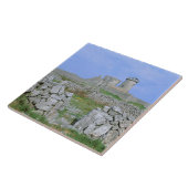Ierland, Inishmore, Aran-eiland, Dun Aengus Fort Tegeltje (Zijkant)