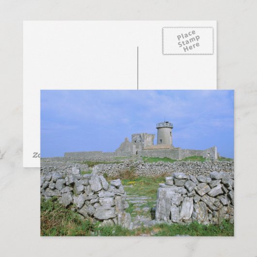 Ierland, Inishmore, Aran Island, Dun Aengus Fort Briefkaart (Voorkant / Achterkant)