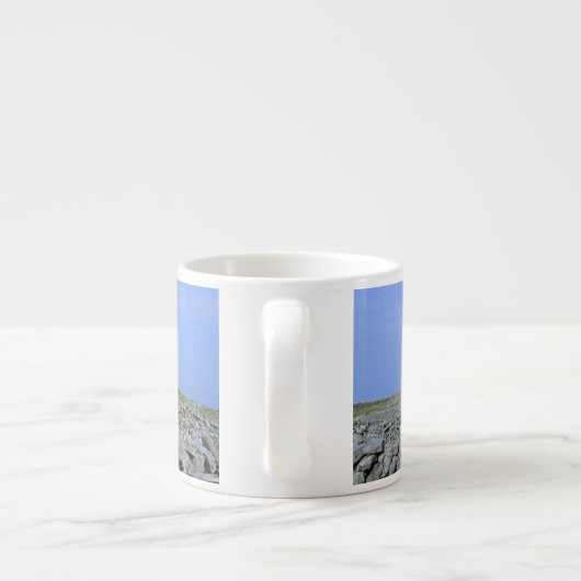 Ierland, Inishmore, Aran Island, Dun Aengus Fort Espresso Kop (Achterkant)