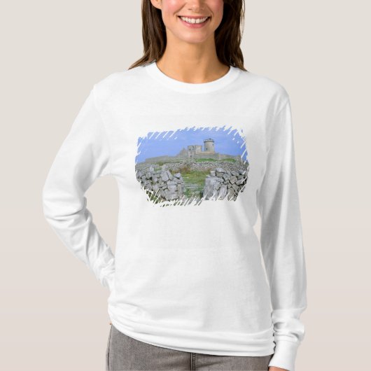 Ierland, Inishmore, Aran Island, Dun Aengus Fort T-shirt (Voorkant)