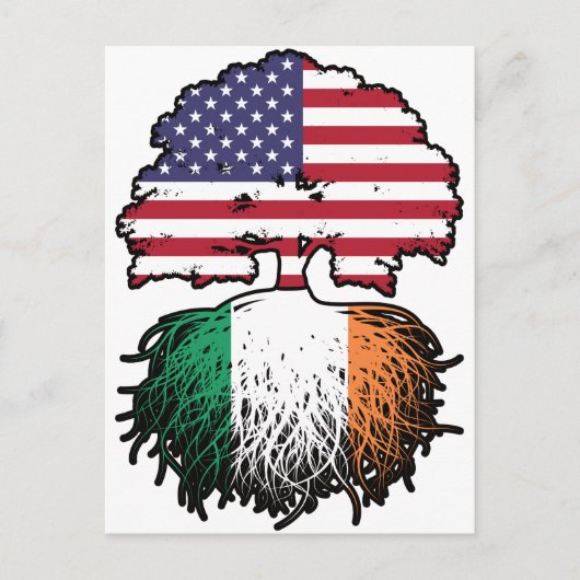 Ierland Irish American USA Briefkaart (Voorkant)