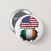 Ierland Irish American USA Ronde Button 5,7 Cm (Voorkant /achterkant)
