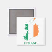 IERLAND - IRISH/MAP/FLAG/COLOREN/EMBLEM MAGNEET (Voorkant / Achterkant)