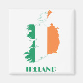IERLAND - IRISH/MAP/FLAG/COLOREN/EMBLEM MAGNEET (Voorkant)