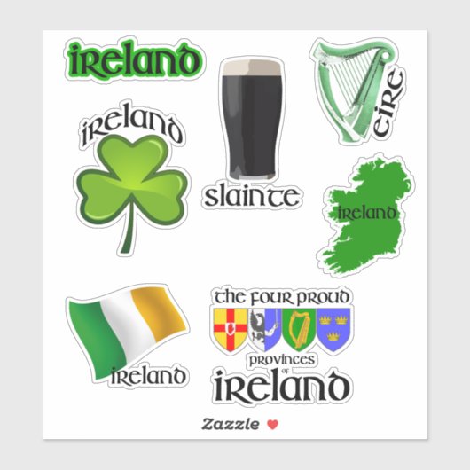 Ierland Irish Sticker Pack (Vel)