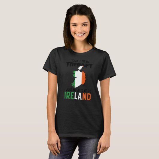 Ierland Irishman Irish Map Irish Flag St Patricks T-shirt (Voorkant volledig)