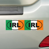 Ierland IRL Europees ovaal Bumpersticker (Op auto)