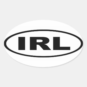 Ierland - IRL - Europees Ovale Sticker