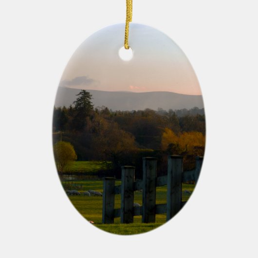 Ierland is mooi keramisch ornament (Voorkant)