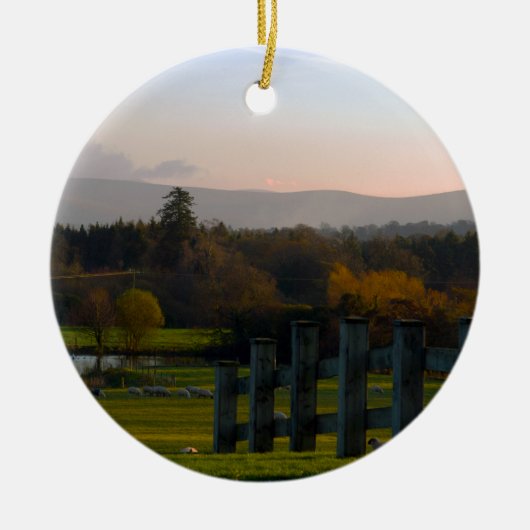 Ierland is prachtig keramisch ornament (Voorkant)