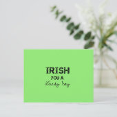 ierland je een geluksdag briefkaart (Staand voorkant)