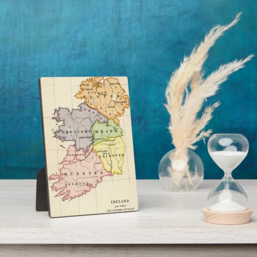 Ierland Kaart Fotoplaat (Zijkant)