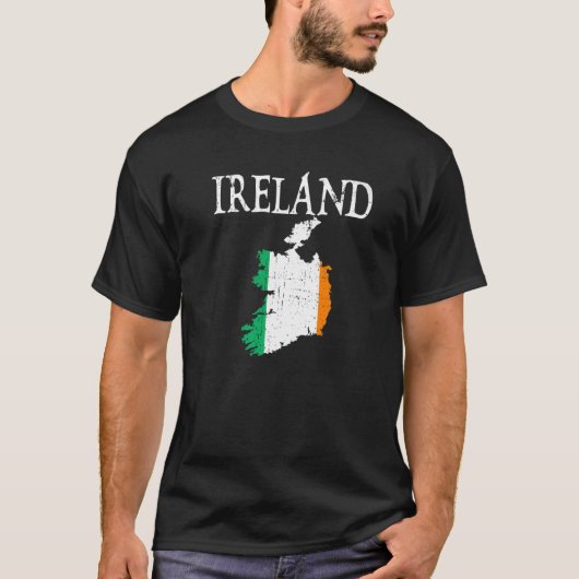 Ierland kaart Ierland T-shirt (Voorkant)