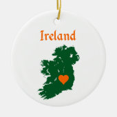 Ierland Kaart Keramisch Ornament (Voorkant)