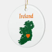 Ierland Kaart Keramisch Ornament (Links)