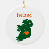Ierland Kaart Keramisch Ornament (Achterkant)