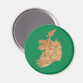Ierland Kaart Magnet (Voorkant / Achterkant)