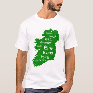 Ierland kaart mannen t-shirt