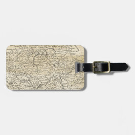 -Ierland kaart Noordelijke Londense regio Bagagelabel