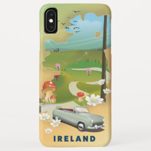Ierland kaart vintage reisposter Case-Mate iPhone case