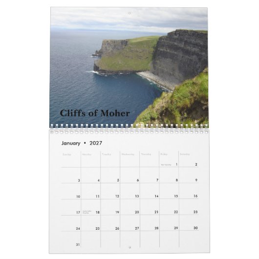 Ierland kalender 2010 (Jan 2027)