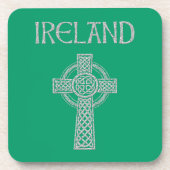 Ierland Keltisch Kruis Onderzetter (Voorkant)