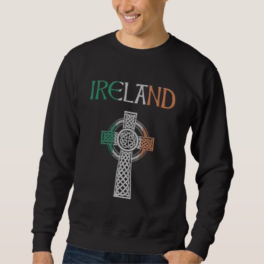 Ierland Keltisch Kruis Trui (Voorkant)
