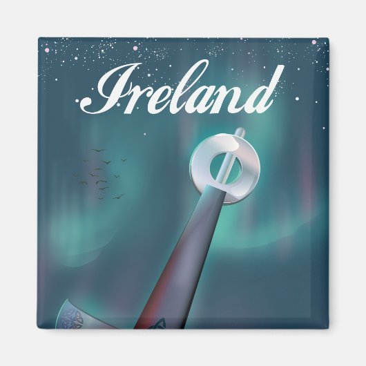 Ierland Keltisch zwaard Magneet (Voorkant)