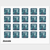 Ierland Keltisch zwaard Vierkante Sticker (Vel)