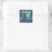 Ierland Keltisch zwaard Vierkante Sticker (Tas)