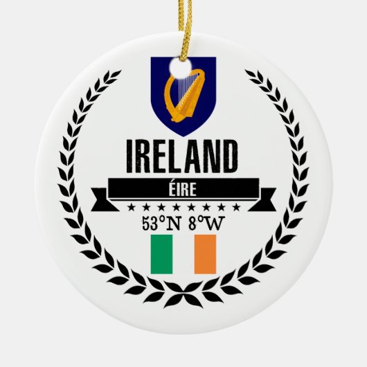 Ierland Keramisch Ornament (Voorkant)