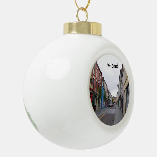 Ierland kerstversiering keramische bal ornament (Links)