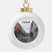 Ierland kerstversiering keramische bal ornament (Voorkant)