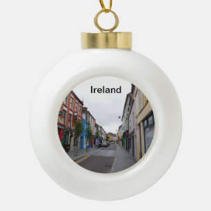 Ierland kerstversiering keramische bal ornament