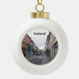 Ierland kerstversiering keramische bal ornament