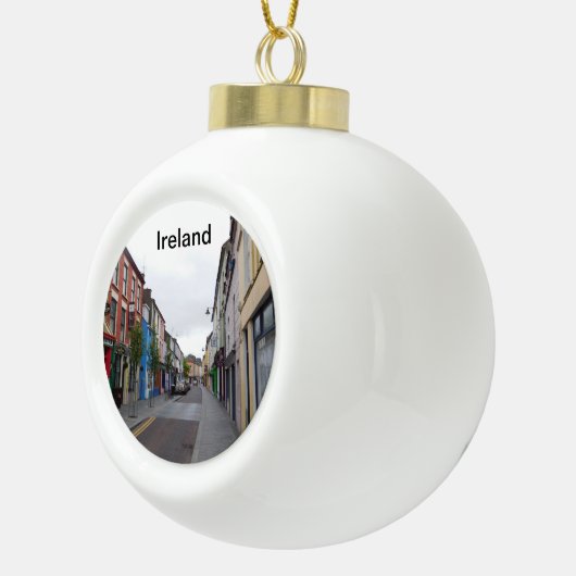 Ierland kerstversiering keramische bal ornament (Rechts)