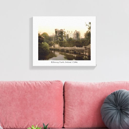  Ierland, Kilkenny medieval castle Canvas Afdruk (Insitu (Woonkamer))