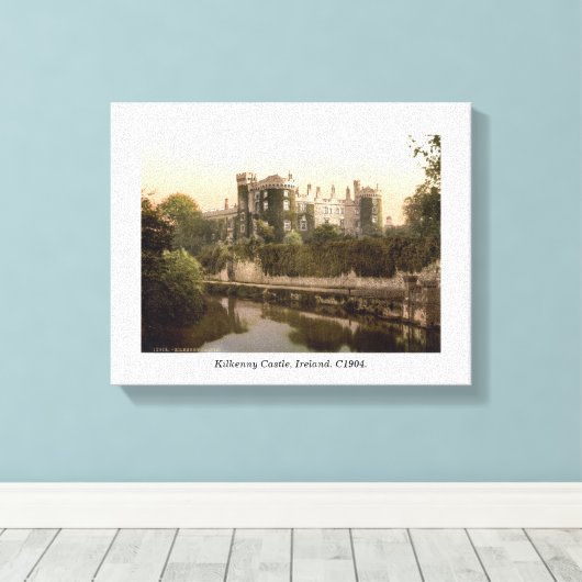  Ierland, Kilkenny medieval castle Canvas Afdruk (Insitu (Houten vloer))