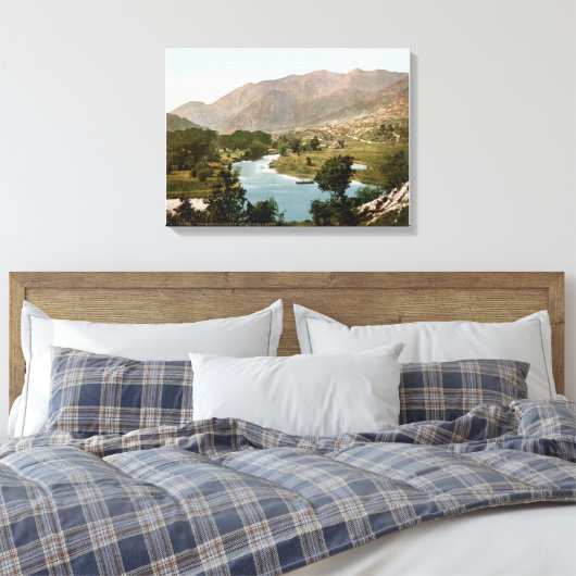 Ierland, Killarney MacGillycuddy Reeks Canvas Afdruk (Insitu (Slaapkamer))
