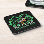 IERLAND KLAVER BIER ONDERZETTER (Linkerzijde)