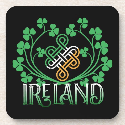 IERLAND KLAVER BIER ONDERZETTER (Voorkant)